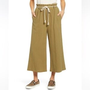 All In Favor Textured Pull On Crop Pants Size XS